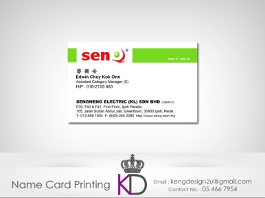 Malaysia ● Perak ● Ipoh ● Kampar ● Name Card Printing ● Business Card Printing ● Delivery Service 17