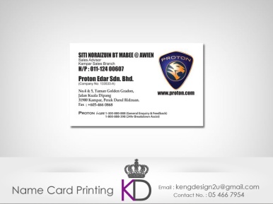 Malaysia ● Perak ● Ipoh ● Kampar ● Name Card Printing ● Business Card Printing ● Delivery Service 32